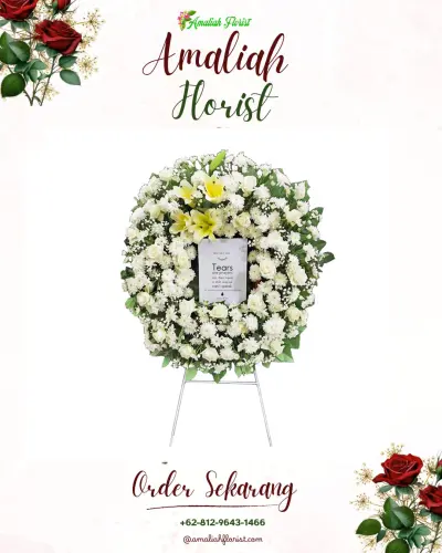 Krans Bunga Duka Cita di Hotel Tentrem Yogyakarta