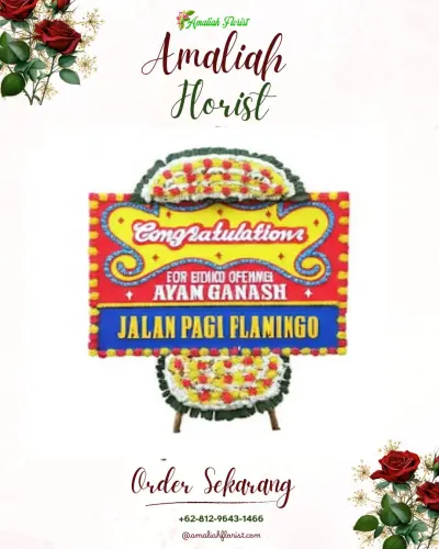 Bunga Papan Congratulation di Hotel Tentrem Yogyakarta